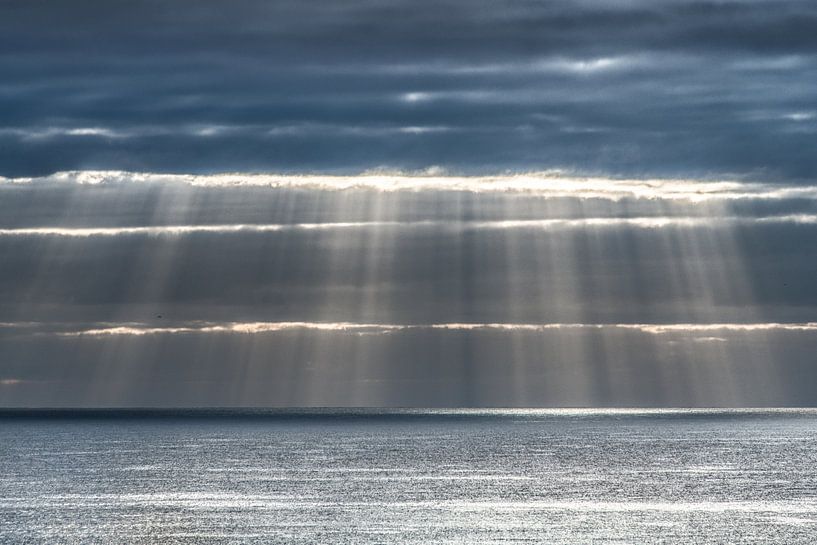 Lichtgordijn boven de oceaan aan de kust van Lanzarote- par Harrie Muis