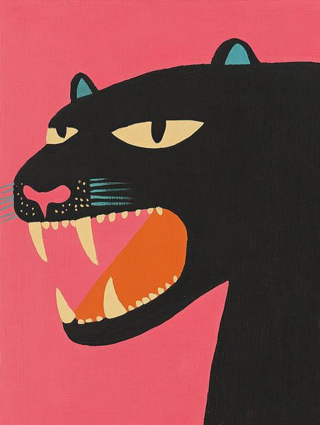 Roaring Panther by Franka Poulain