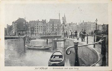 Binnenkade in Rotterdam in 1904 van Patricia Hofmeester