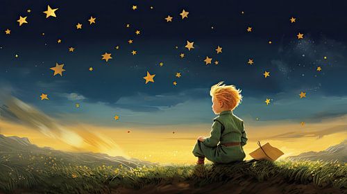 Nursery illustration - Star child