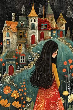 Lonely in the whimsical village by haroulita