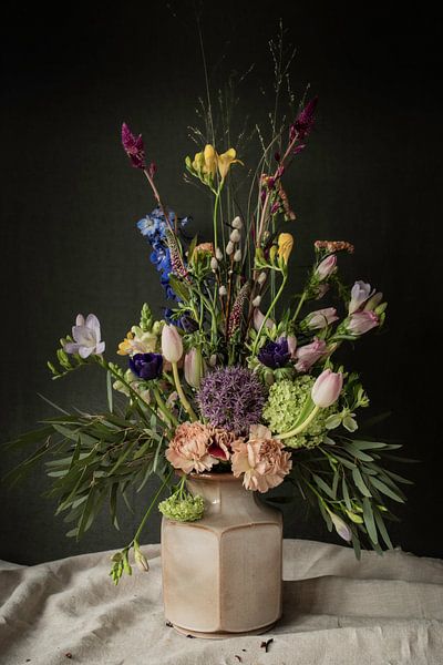 Field bouquet in still life by Nicole Colijn