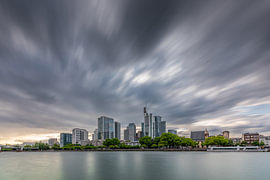 De skyline van Frankfurt van Rong Yang