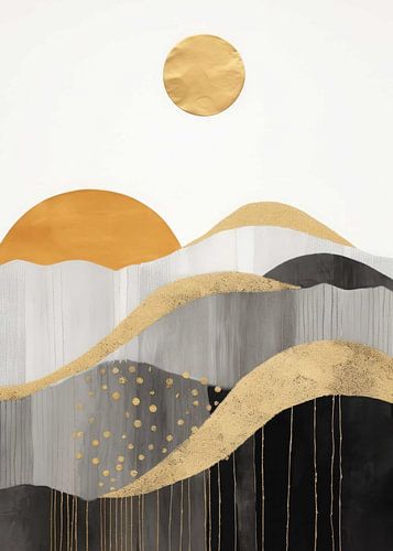 Décor abstrait doré