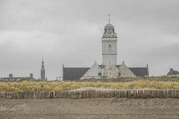 Kerk aan Katwijkse strand van Dirk van Egmond