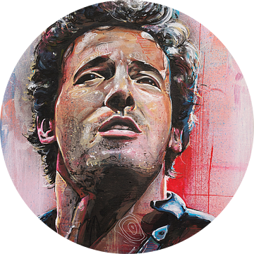 Bruce Springsteen schilderij van Jos Hoppenbrouwers