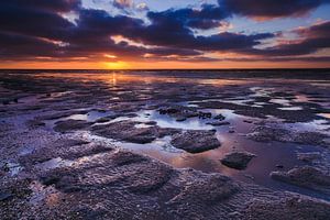 Zonsondergang aan de Noordkaap von Karla Leeftink