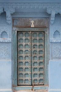 Blaue Tür | Reisefotografie Druck | Jodhpur ' die blaue Stadt' Indien