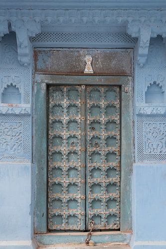 Blauwe deur Jodhpur ' the blue city' India | fine art fotoprint