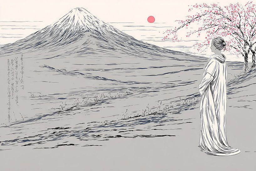 picturesque modern japanese art by Egon Zitter