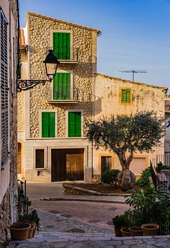 Vue idyllique du village de Banyalbufar à Majorque, en Espagne. sur Alex Winter