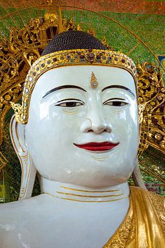 Buddha Statue in Umin Thonze Pagoda Myanmar by Roland Brack