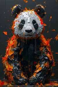 Moderne panda van haroulita