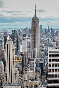 New York depuis le sommet du rocher (3) sur Albert Mendelewski