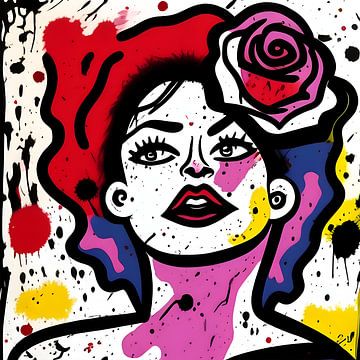 Betty loves roses by The Art Kroep