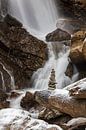 Kuhflucht Waterfall in winter van Andreas Müller thumbnail