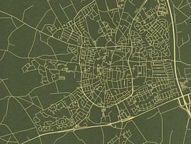 Map of Venray in Green Gold