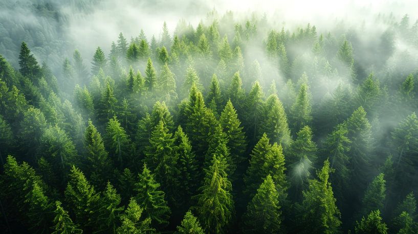 In the pine forest by ByNoukk