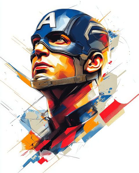 Captain America Porträt von Lufy