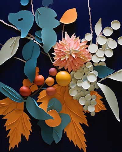 Bijzonder kleurrijk stilleven