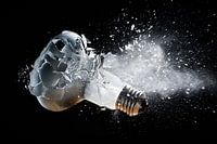 Schot op gloeilamp