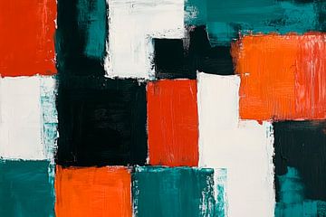 Abstract splendour of colour in bold blocks by Poster Art Shop