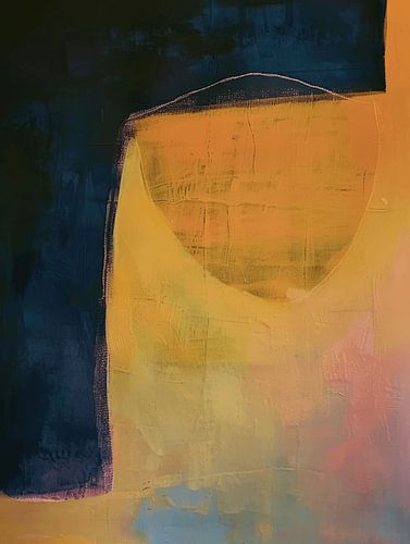 Moderne Abstraktion in warmen Farben