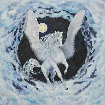 Pegasus from the series of unicorns: Sky Moon by Anne-Marie Somers