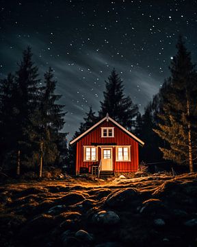 Nacht in Zweden van fernlichtsicht