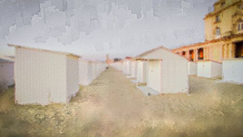 Der Strand von Ostende nach einem anstrengenden Sommertag von Geert Van Baelen