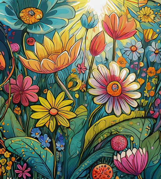 Summer flower fantasy by Kees van den Burg