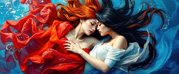 Vrouwen in de stilte van het water - Een ontmoeting tussen twee vrouwen tussen vertrouwen, loslaten en drijvende intimiteit