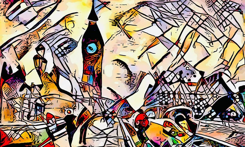 Kandinsky ontmoet Londen 2 van zam art
