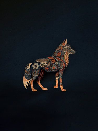 Fenrir - Mythological wolf design by Sanna Folkki