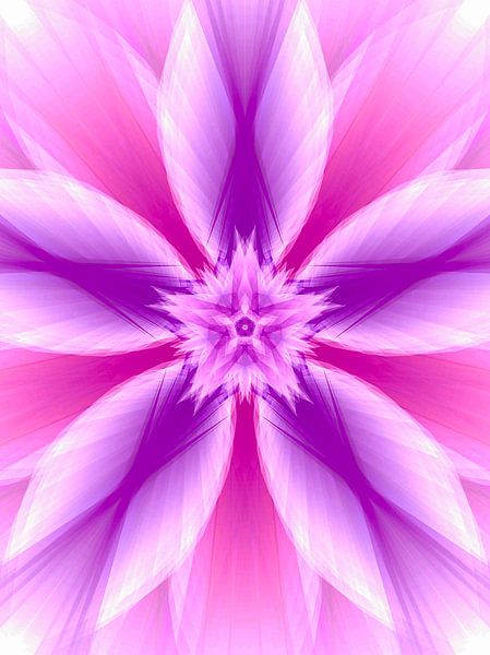 Mandala digital art 'Ermutigung von Ivonne Fuhren- van de Kerkhof