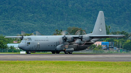 Lockheed C-130H Hercules der Königlichen Malaysischen Luftwaffe.