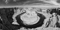 Horseshoe Bend in Schwarz und Weiß von Henk Meijer Photography Miniaturansicht