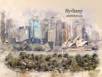 Sydney by Printed Artings