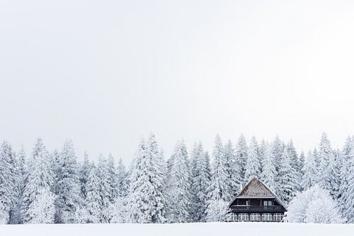 Winter Hütte Rückzug