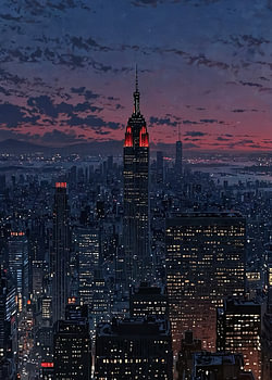 City on night