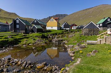 Gjogv sur les îles Féroé, Danemark sur Adelheid Smitt