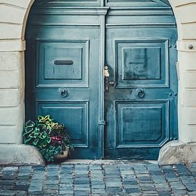 Historische poort in Brno van Nicolette Suijkerbuijk