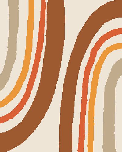 Vintage regenboogvormen