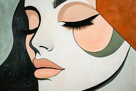 Modernes Pop-Art-Porträt einer Frau von Imperial Art House