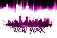 Graphic Art NYC Skyline | pink   von Melanie Viola Miniaturansicht