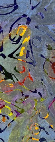Abstracte vormen in zandsteenlook