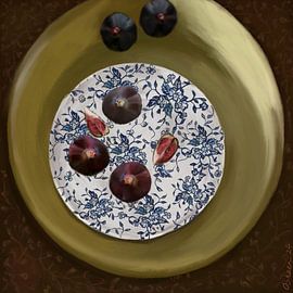 Fresh Figs Still Life by Osheensgallery