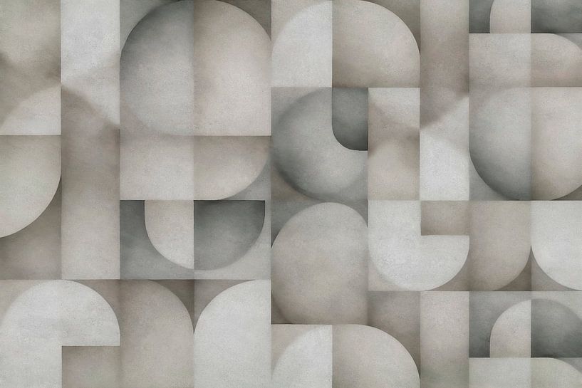 Mid Century Modern abstract contemporary art Organic by Mad Dog Art