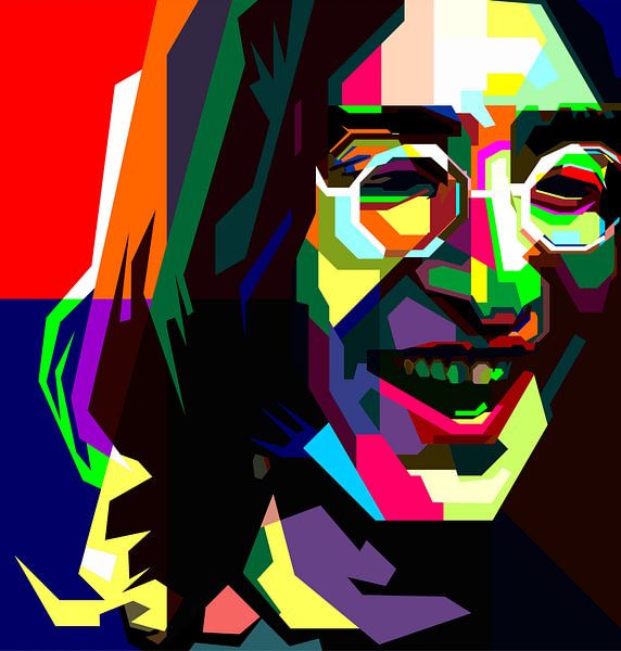 John Lennon Full Color van Artkreator