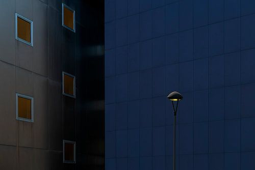 Architectuur van een gebouw in Bilbao Spanje